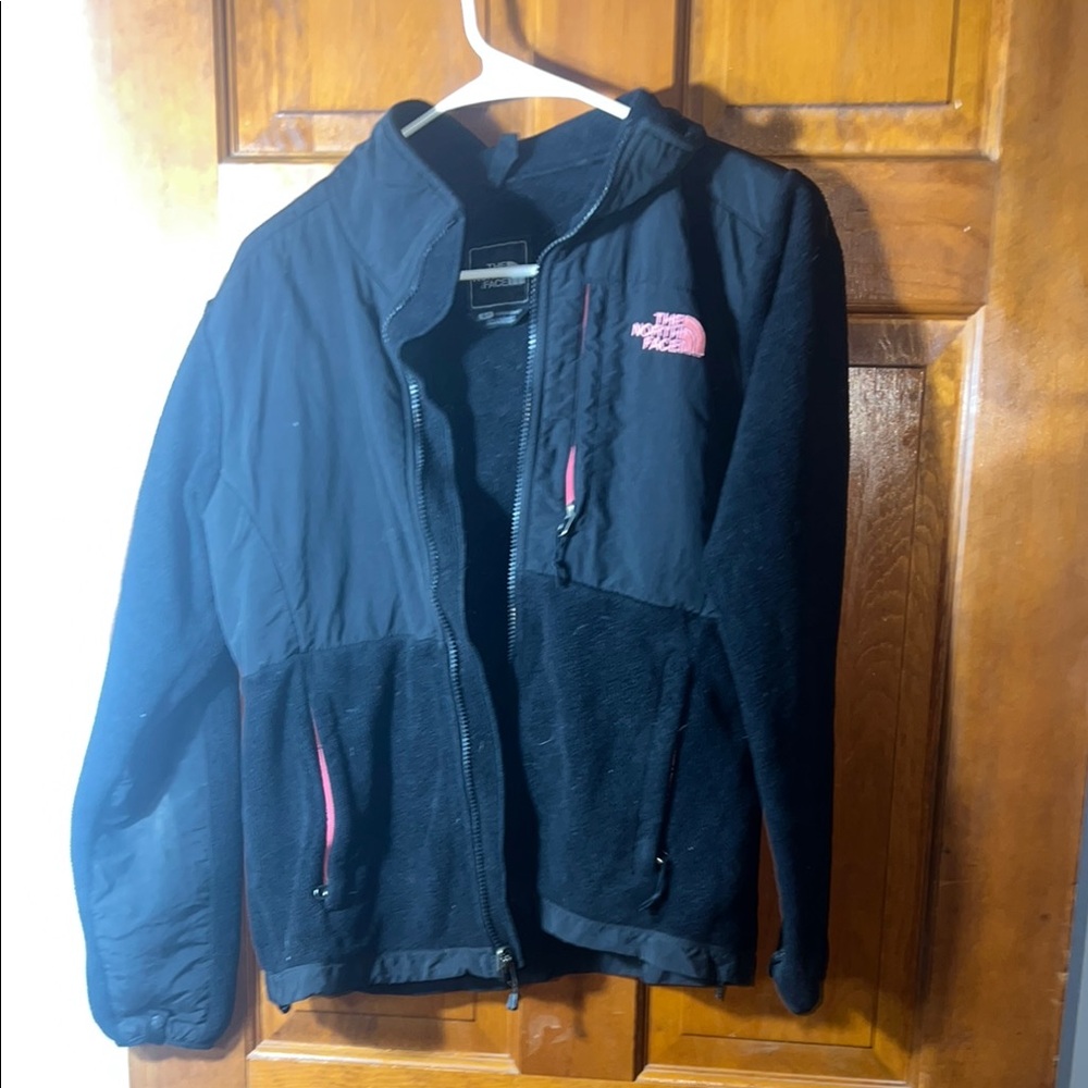 The North Face Black Jacket with Pink Details